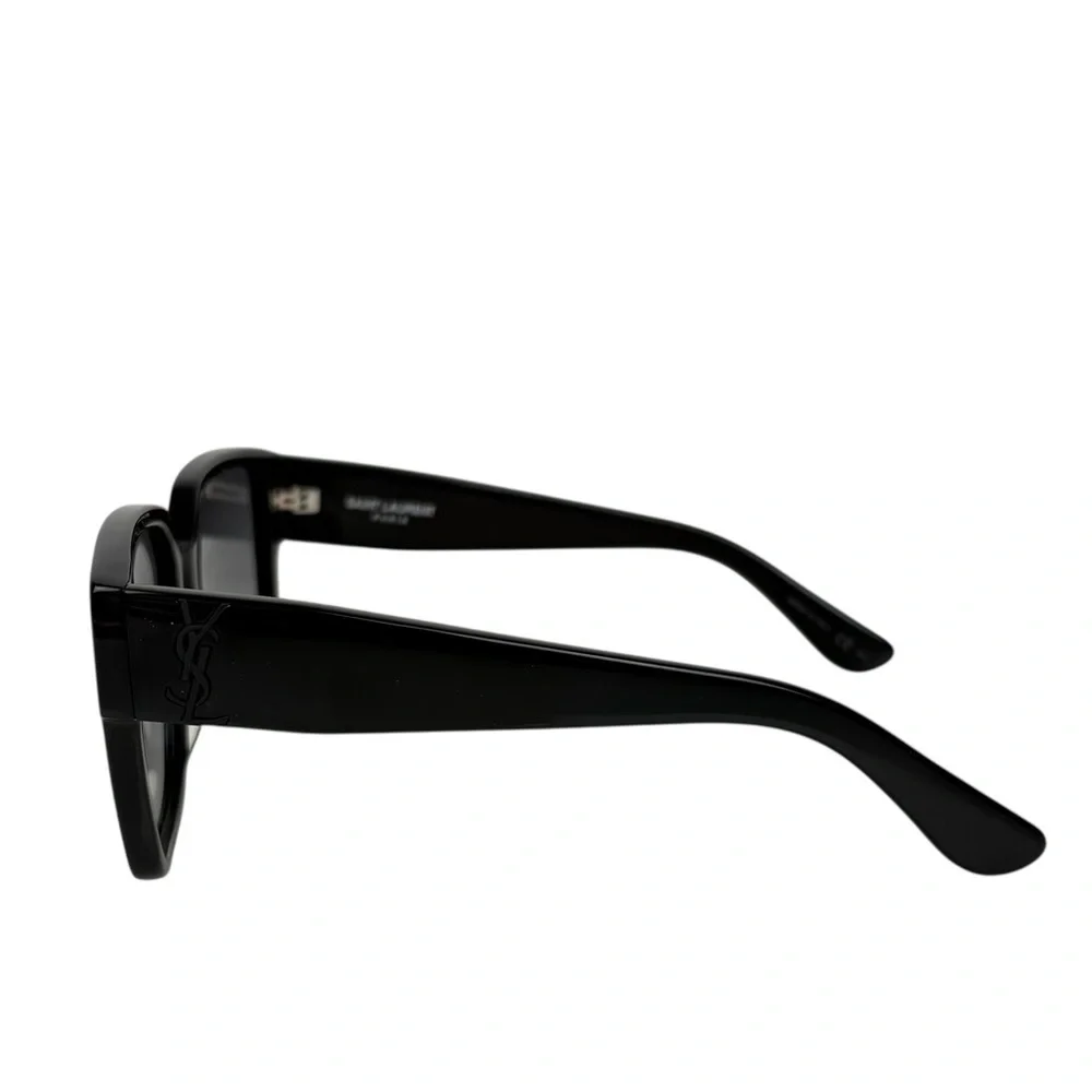 YSL - SAINT LAURENT Acetate Square SLM9 002 Sunglasses Black/Gray